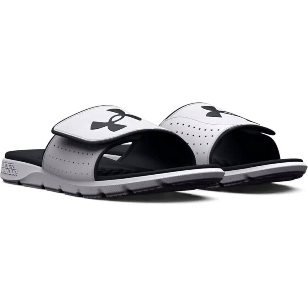 Under Armour Men's Size 18 Ignite Pro Slide Sandal Black & White